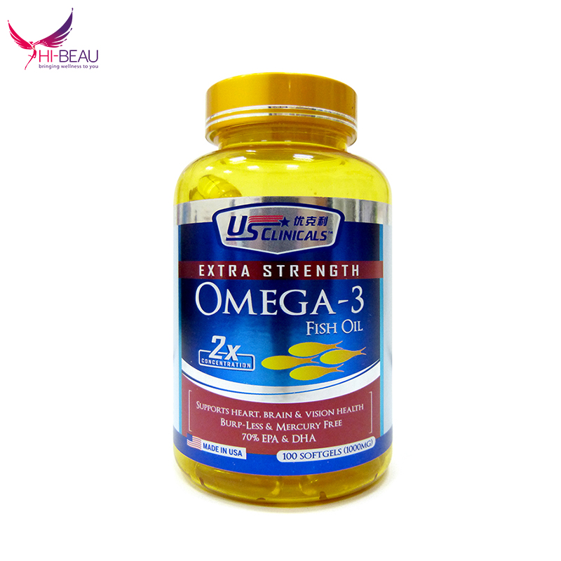 新加坡优克利浓缩型深海鱼油软胶囊欧米伽3OMEGA-3深海金枪鱼