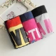 Đồ lót nam Cotton cotton HỒNG Quần lót nam ngắn gọn Quần lót nam U lồi Đồ lót dễ thương Hộp quà tặng