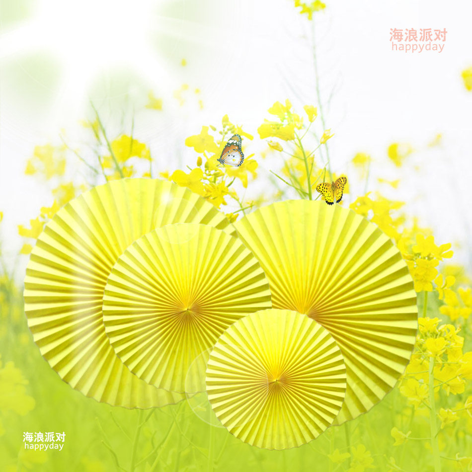 45cm Valentine's day paper fan Ceiling fan Hanging decoration Holiday party Festive supplies Wedding decoration Birthday wedding supplies