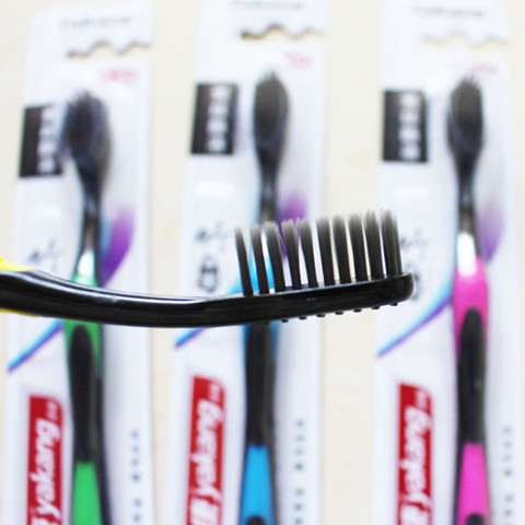 12 Yakang carbon silk cool clean toothbrush filament non-slip handle toothbrush