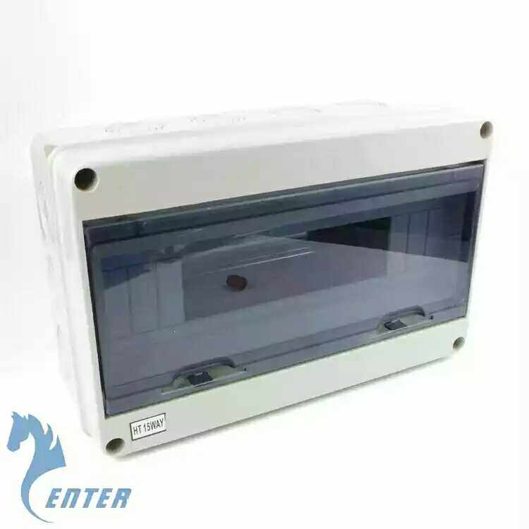 Switch box HT ivory white-15 circuit waterproof distribution box Splash-proof box