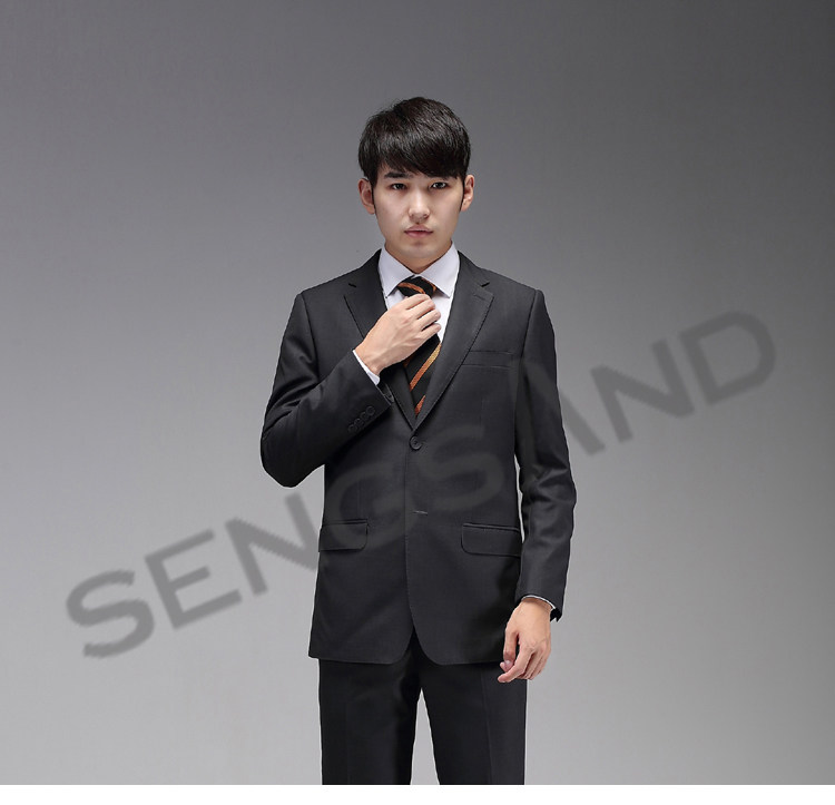 Shanghai SAIC FUCHS men's autumn and winter dark gray (dark green) suit tooling overalls top