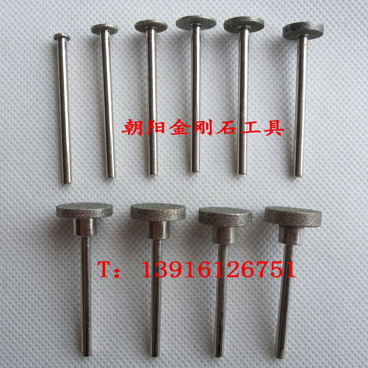 Diamond grinding head handle 3mm T-shaped grinding head diamond grinding rod carving and grinding jade grinding head