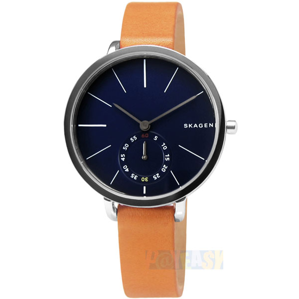 台湾官网直邮进口SKAGEN / SKW2355 / Hagen 简约俐落曲线轻薄真