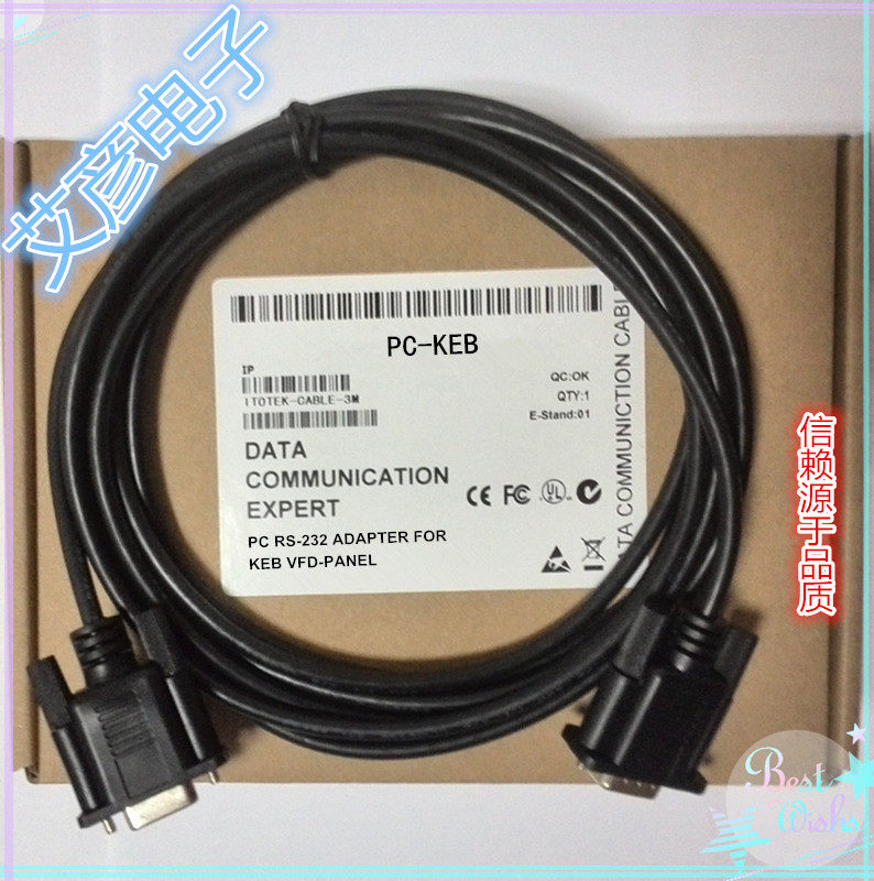 KEB Cosby F4 F5 frequency converter panel RS232 mouth debug cable download line 00 58 025-001D