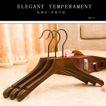 Fulishi solid wood non-slip clothes shelf retro color womens clothing store dedicated clothes hanging custom hanger pants clip