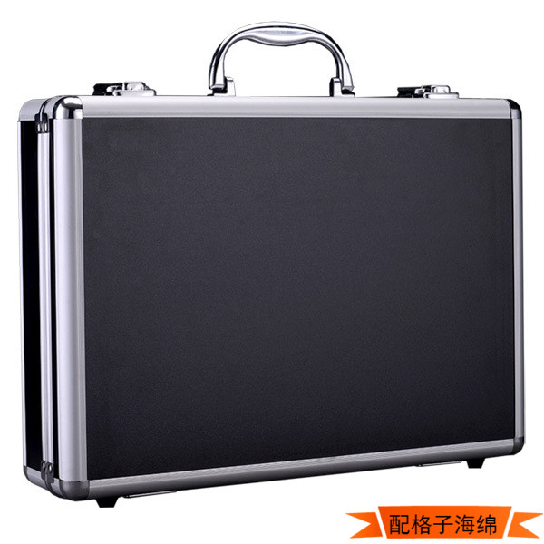 Toolbox aluminum alloy suitcase multi-functional medium thickened file box storage box document box
