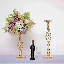 Wedding props table flower vase European gold iron flower master table flower stand sign-in table decorative ornaments