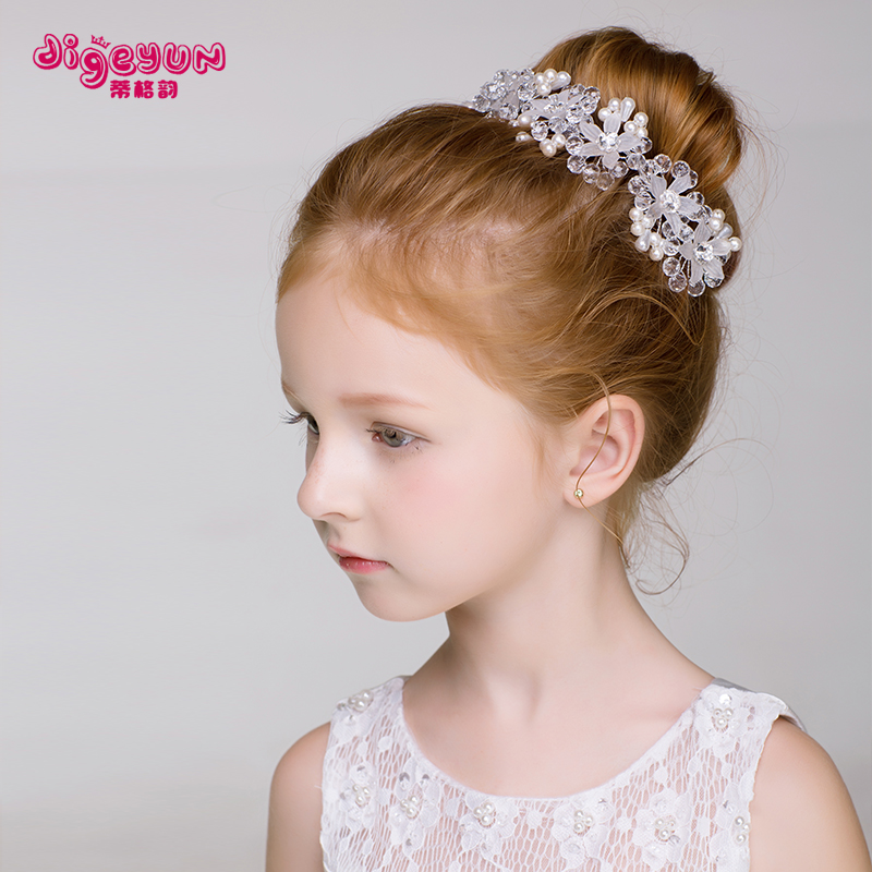 Children's Headwear Han Style Girl Handmade Hair Clip Hair Clip Princess Crown Girl Hair Clip The Baby Ornament Hair Stirrup