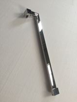 LG003 Square tube 304 stainless steel right-angle glass screen fixed tie rod side shower room partition L support rod