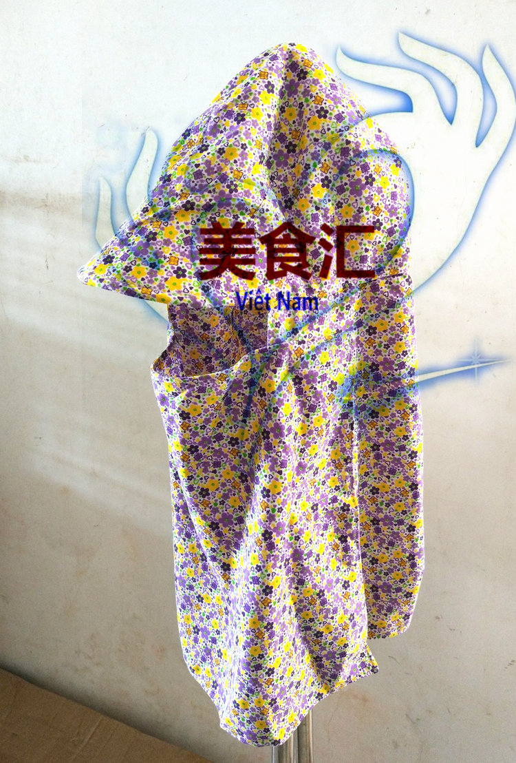 chong nang mu vai bui flower hat Vietnamese specialty hat Sunscreen hat Dustproof cloth hat