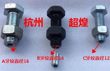 Instrument accessories Wire rope accessories gym fittings Trainer accessories M161412 screw nut has a hole in the middle
