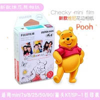 Fuji Polaroid ảnh giấy Winnie the Pooh ảnh mini3 inch phim giấy ren cartoon vẻ đứng tiêu cực - Phụ kiện máy quay phim máy chụp ảnh lấy ngay