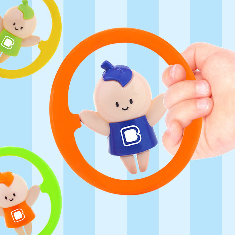 Baby guard Baby flip rattle Baby cartoon flip rattle