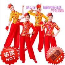 New adult womens long and short-sleeved Northeastern Yangko costumes for middle-aged and elderly square dance modern classical dance performance costumes