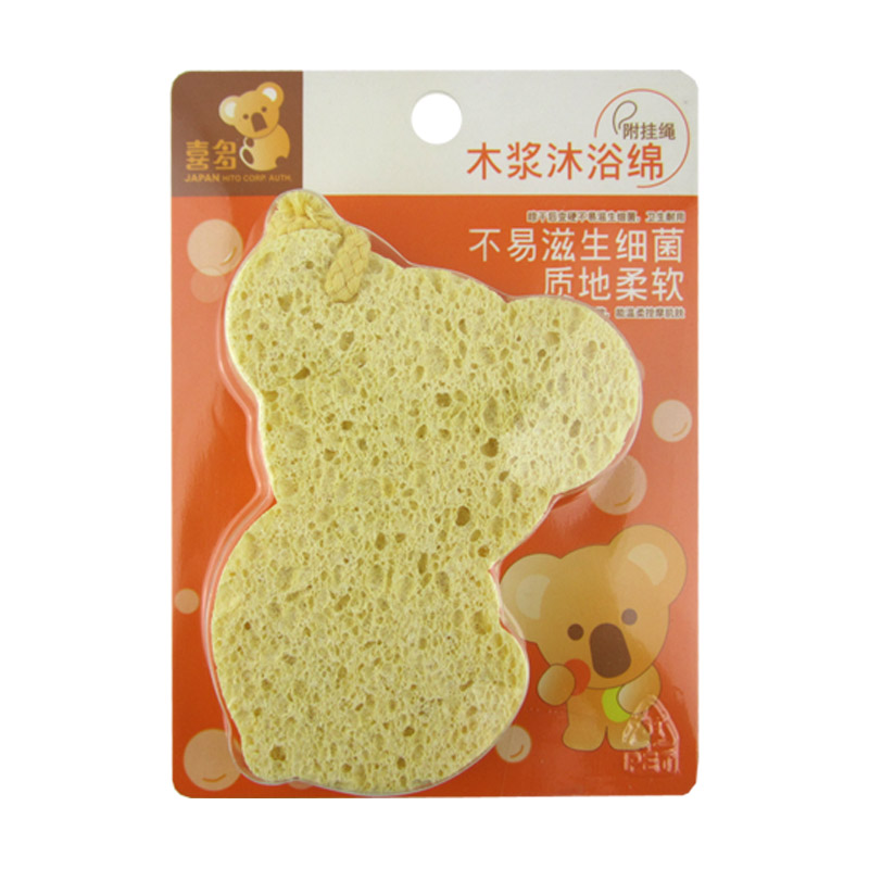 喜多 婴儿沐浴棉宝宝澡澡绵新生儿洗洗擦幼儿洗澡用品0.05kg
