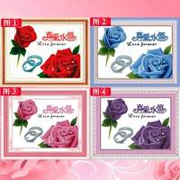 Cross -Stitch 2020 Вышивка Новая настоящая любовь Eternal Love 2020 Новая спальня Простая современная и простая живопись с бриллиантами