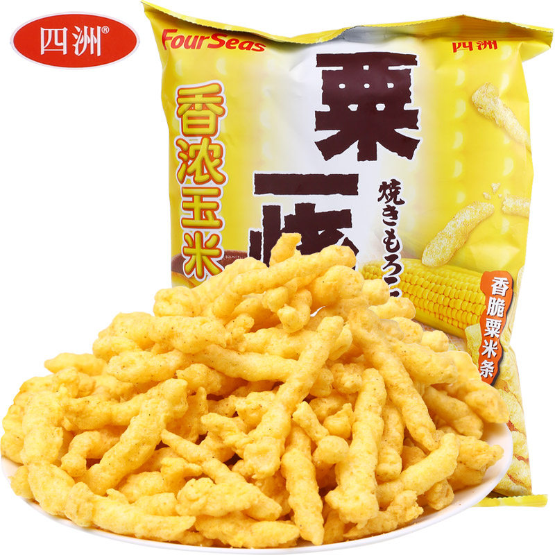 【天猫超市】四洲粟一烧香浓玉米味80g  膨化小吃 旅行聚会食品