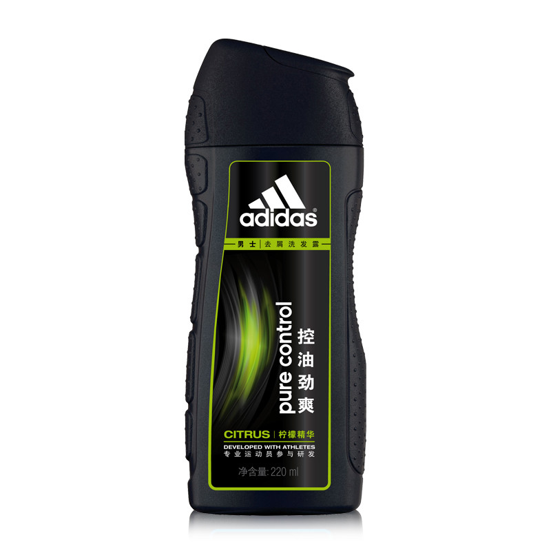 Adidas/阿迪达斯男士 控油劲爽去屑洗发露220ml洗发水  满2包邮