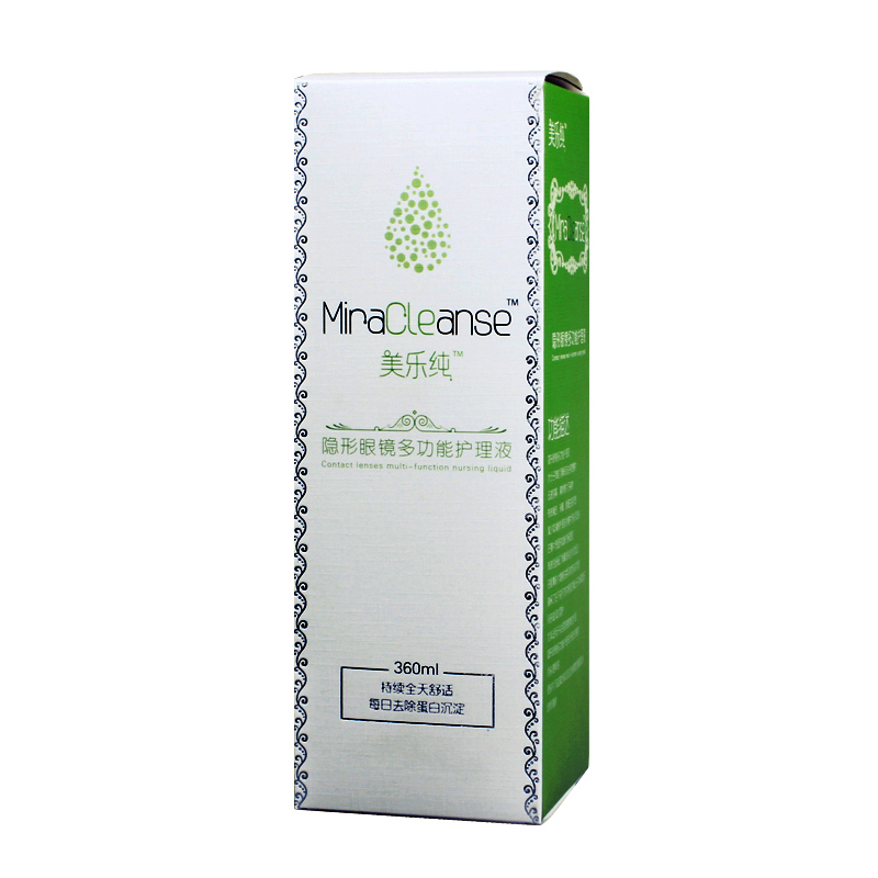 第2瓶半价】美乐纯360ML隐形近视眼镜护理液MiraCleanse美瞳药水