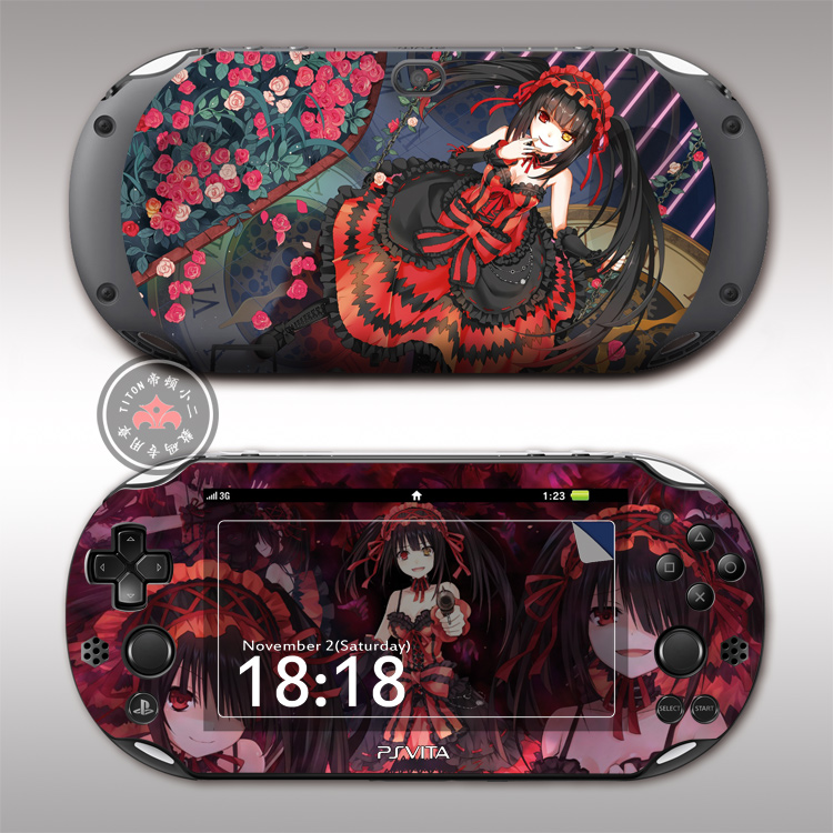 PSV2000 Pain Machine Film Sticker Anime Cartoon New Elf Dress Crazy Three Pain Stickers Color Sticker Color Film