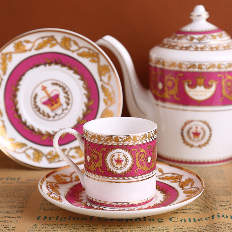 Buckingham Palace Bone China Coffee Set Coffee Cup Saucer Coffee Pot