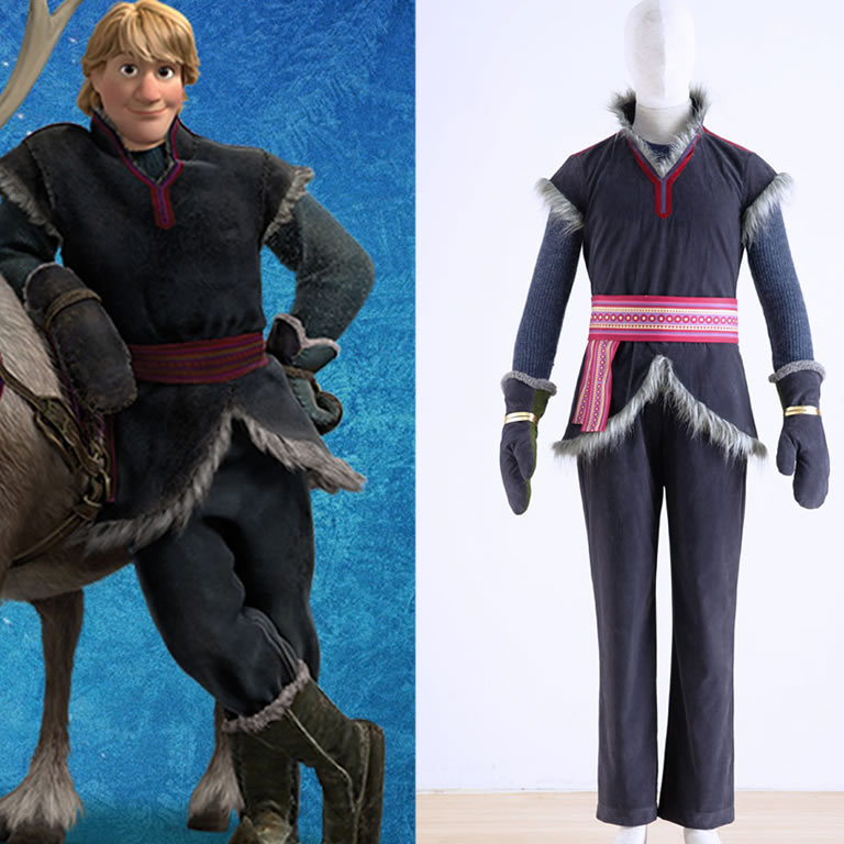 Frozen-Kristoff Cosplay Costume 1St Generation Men's Performance Costume Frozen-Kristoff Cosplay Costume 1St Generation Men's Performance Costume