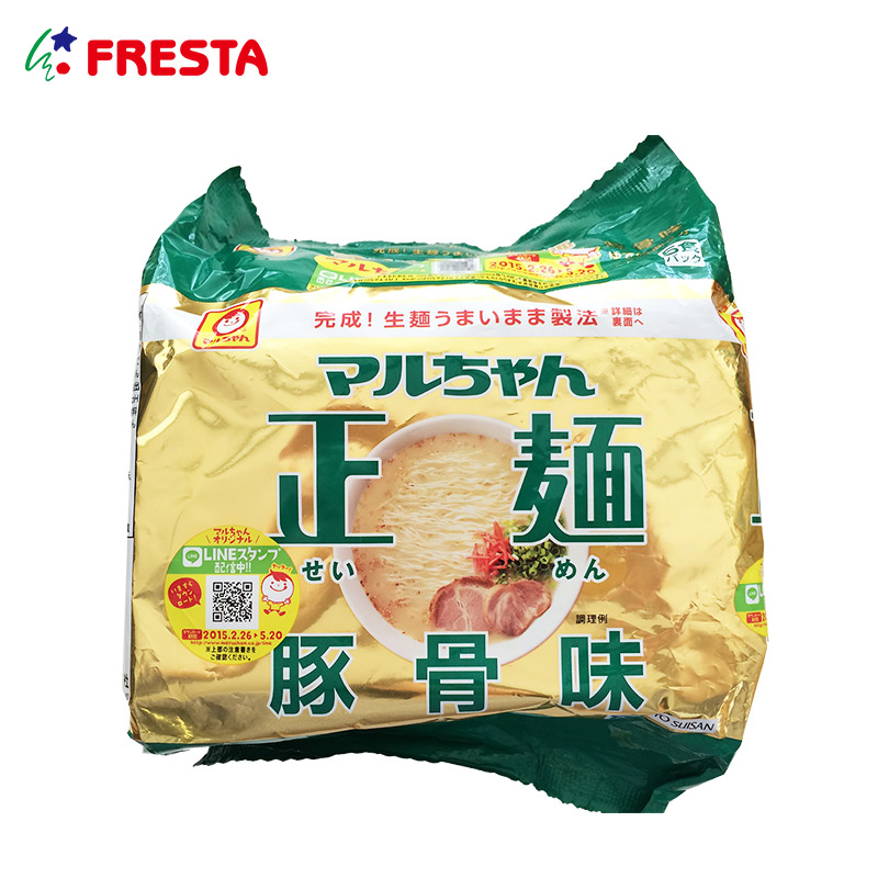 日本东洋水产 正面 豚骨拉面方便面 日式经典口味面条猪骨汤料