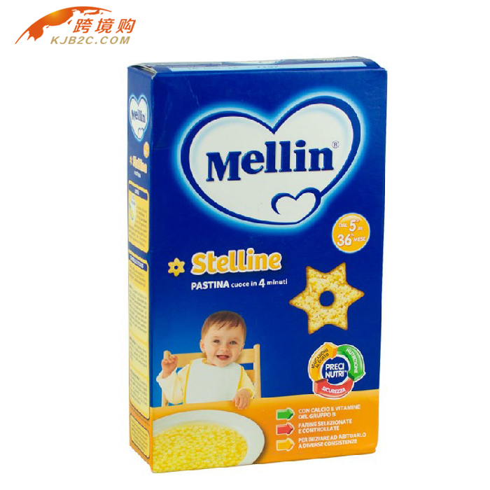意大利进口辅食 Mellin 美林面仔 婴儿面 宝宝面条 儿童面条 350g