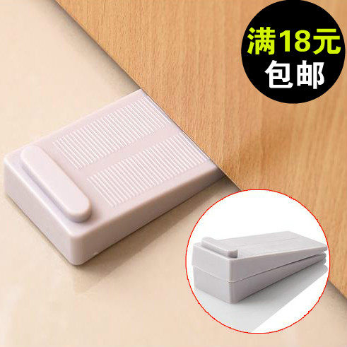 Japanese plastic stackable windproof door stopper household wedge-shaped rubber door stopper door card door stopper 2 packs