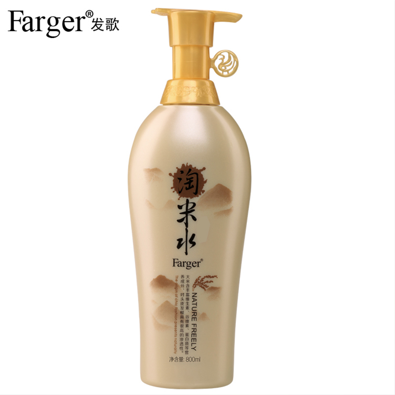 Farger发歌淘米水 护发霜护发素 发膜水疗素黑米米浆软黄金800ml