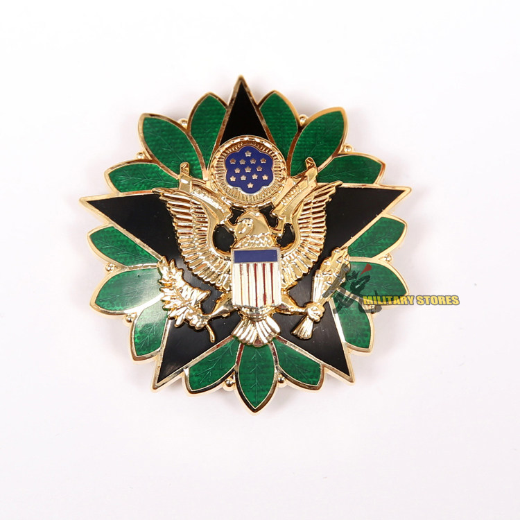 US Badge Metal Badge US Army Staff Service Badge Dress Uniform Badge