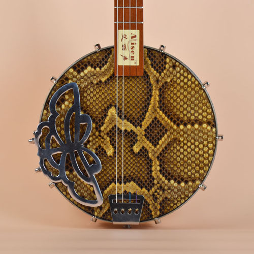 Qin Qin musical instrument Python skin four string Qin Qin Qin ethnic plucked instrument Bian Zhu Butterfly Qin Guangdong drama musical instrument