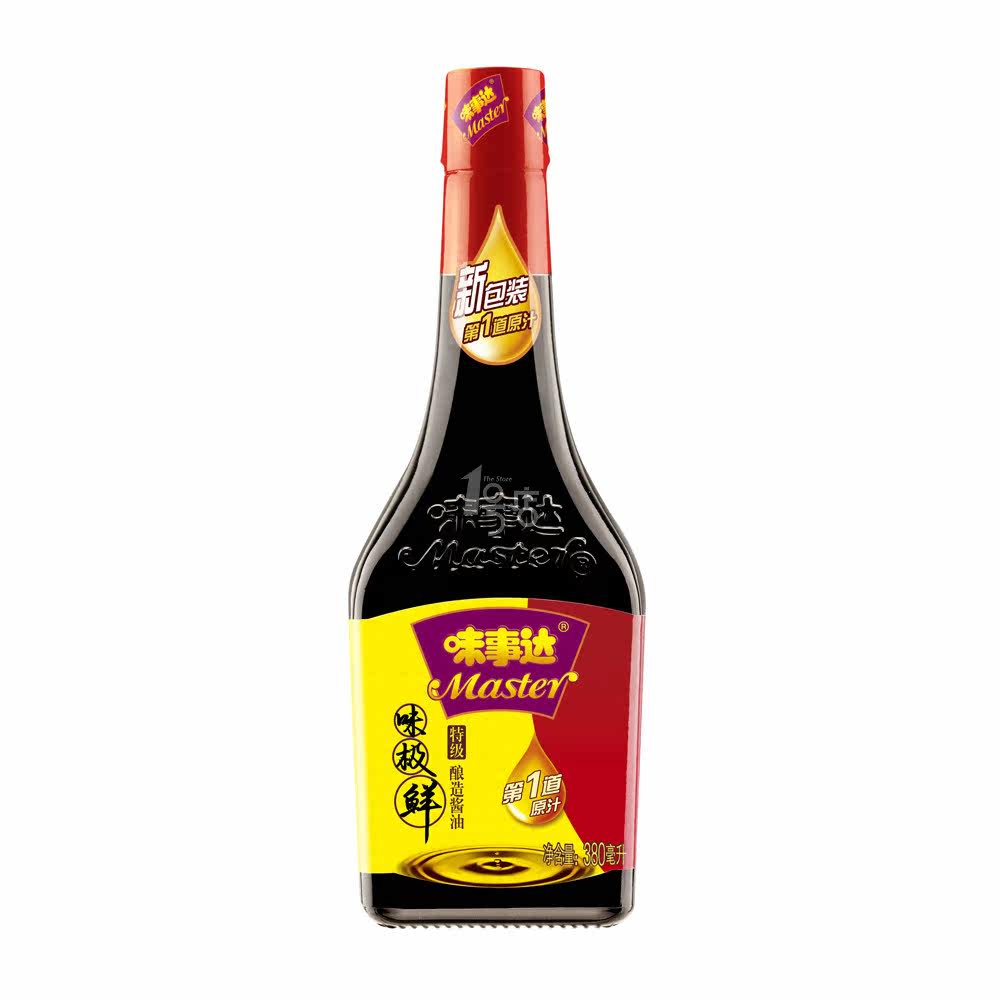 Master/味事达味极鲜酿造酱油380ML/瓶 一号店调味品佐料