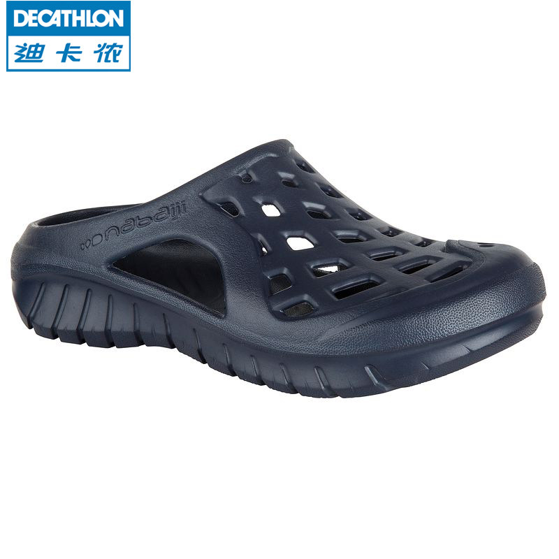 迪卡侬 游泳运动成人男士凉鞋凉拖拖鞋洞洞鞋NABAIJI