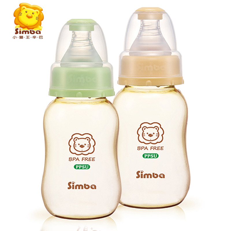 台湾小狮王辛巴PPSU葫芦小奶瓶150ml*2入-新生儿以上适用
