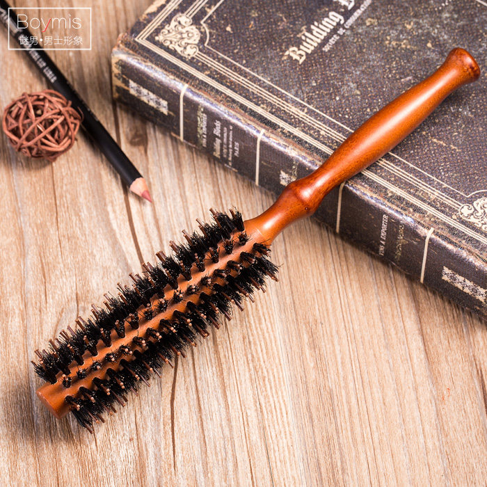 (Riddles) Round Roll Comb Pig Mane Hair Comb Curly Hair Comb Rolls Comb roll comb Dense Teeth Comb