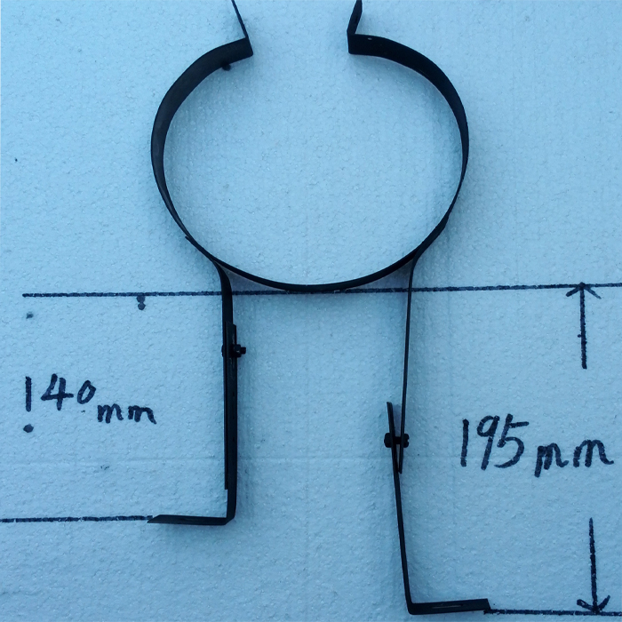 Real fire fireplace special smoke pipe custom fixing bracket Wood-burning fireplace Fireplace installation special products Villa fixing clip