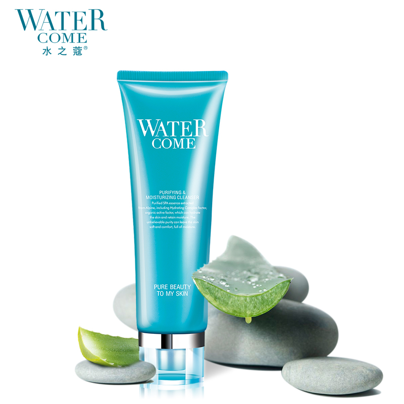 【天猫超市】watercome水之蔻 莹肌保湿洗面奶洁面乳100g 补水