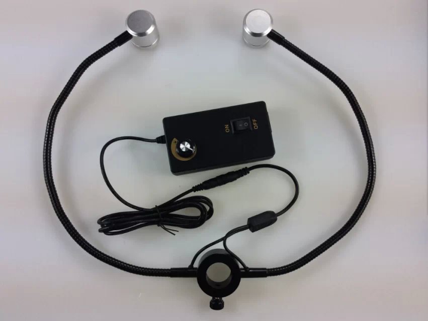 Microscope light source LED double - sided lamp aperture 32MM high - light bead dual - tube LED light source