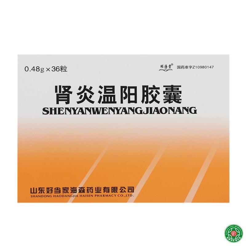 颐海棠 肾炎温阳胶囊 0.48g*36粒/盒