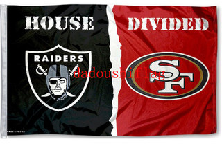 Foreign Trade Olive Flag NFL Oakland Raiders San Francisco 49ers Flag