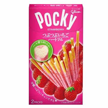 Pocky 草莓果肉棒 2袋入(心型包装)57.6g百奇台湾官网直邮进口
