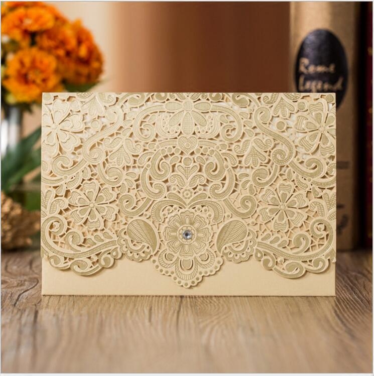 Gold wedding invitations bronzing business invitations birthday wedding invitations wedding invitations 2022 wedding creative invitations