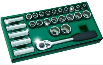 Shida Tools 26 pieces of public system 12 5MM Series sleeves tool entrusted sets of complete specifications