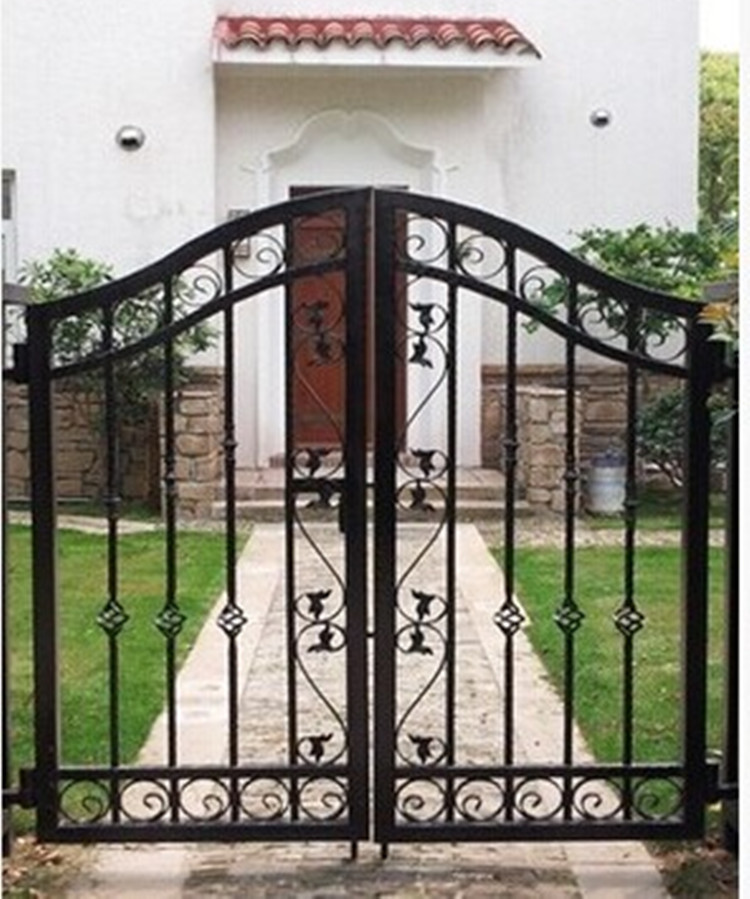 European Wrought iron gate Factory garden door High-grade security door Villa door Walled yard Home country door