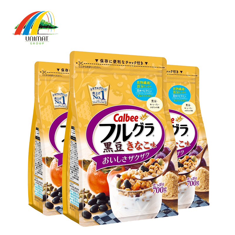 日本发 卡乐比麦片700g*3 水果谷物Calbee玉米麦片营养早餐正品