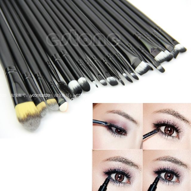 20 Bulk Powder Foundation Eyeshadow Eyeliner Lip Brushes C