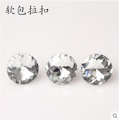 Straight nail crystal glass soft bag button wall background soft bag nail buckle sofa chair hotel KTV soft bag nail buckle