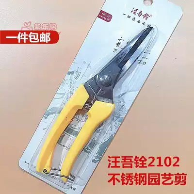 Wang Wuquan 8 inch stainless steel gardening household scissors spring fruit tree flower tree pruning Flower Branch scissors